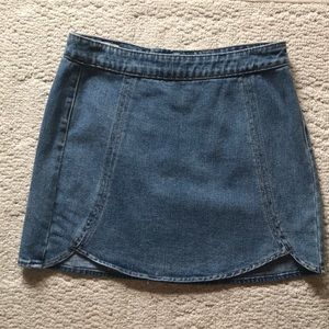 Tulip Denim Mini Skirt